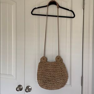 Free People Sunshine Straw Crossbody